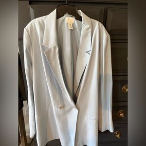 H&M Oversized Light Blue Blazer Size XXL
